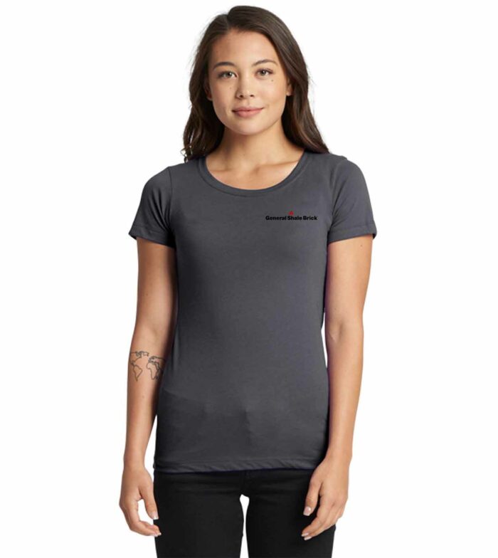 S/S GRAY LADIES FITTED TEE - RUNS SMALL (Size Up)