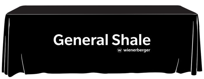 6FT. PolyKnit Throw Style Table Cover- General Shale W/ Wieneberger